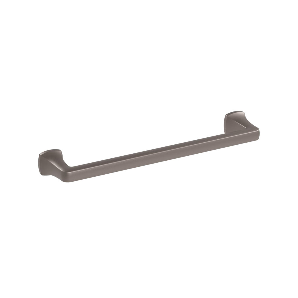 Poignée pour meubles en zamac Entraxe 160mm finition Alucover bronze - Gris / argent, Zamak