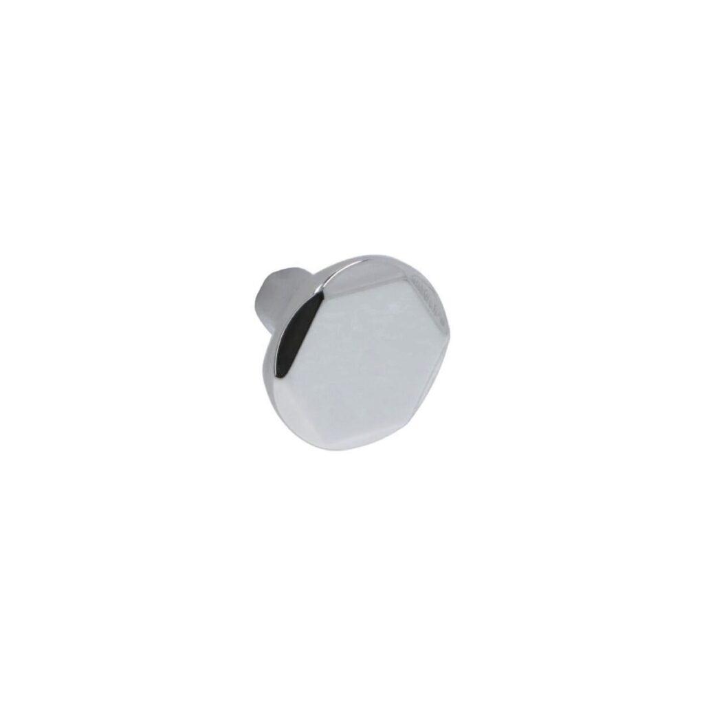 Bouton pour meubles en zamac Diamètre 30mm chrome poli Lot de 25 - Gris / argent, Zamak