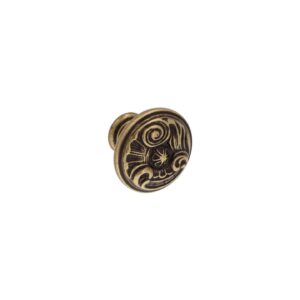Bouton pour meubles en zamac Diamètre 35mm Florence antique – Marron, Zamak
