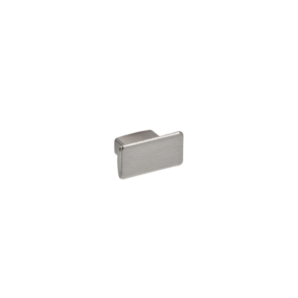 Poignée pour meubles en zamac   Diamètre 30 x 16  Nichel satiné - Gris / argent, Zamak