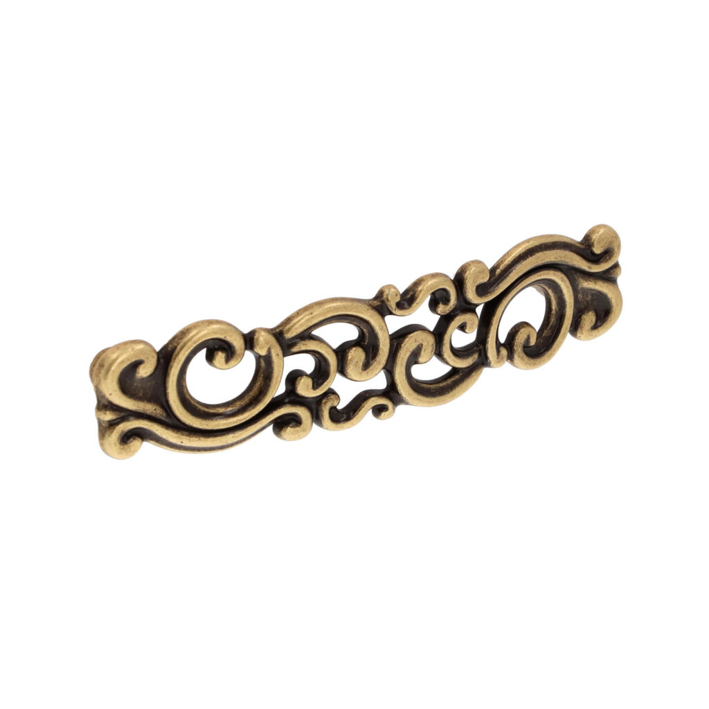 Poignée pour meubles en zamac Entraxe 96mm Florence antique Lot de 6 - Marron, Zamak