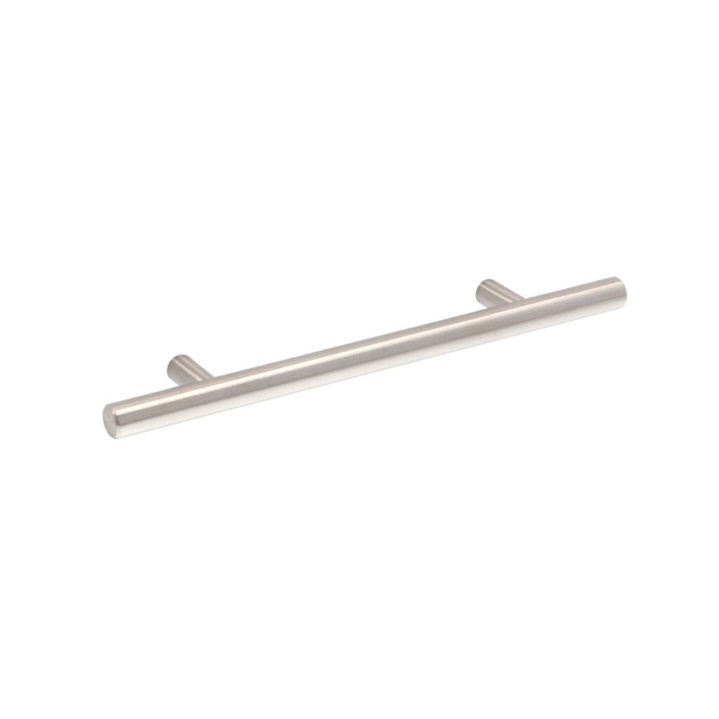Poignée pour meubles en Acier inox Entraxe 128mm finition inox satiné Lot de 6 - Gris / argent, Acier inoxydable