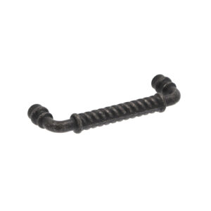 Poignée pour meubles en zamac Entraxe 96mm Fer noir vintage – Zamak