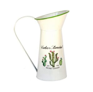 Cruche en métal, H23 cm - Blanc