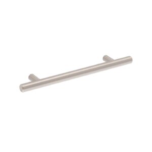 Poignée pour meubles en Acier Entraxe 128mm finition Nichel satiné – Gris / argent, Acier inoxydable
