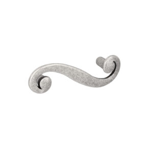 Poignée pour meubles en zamac Entraxe 64mm Vieil argent rayé – Gris / argent, Zamak
