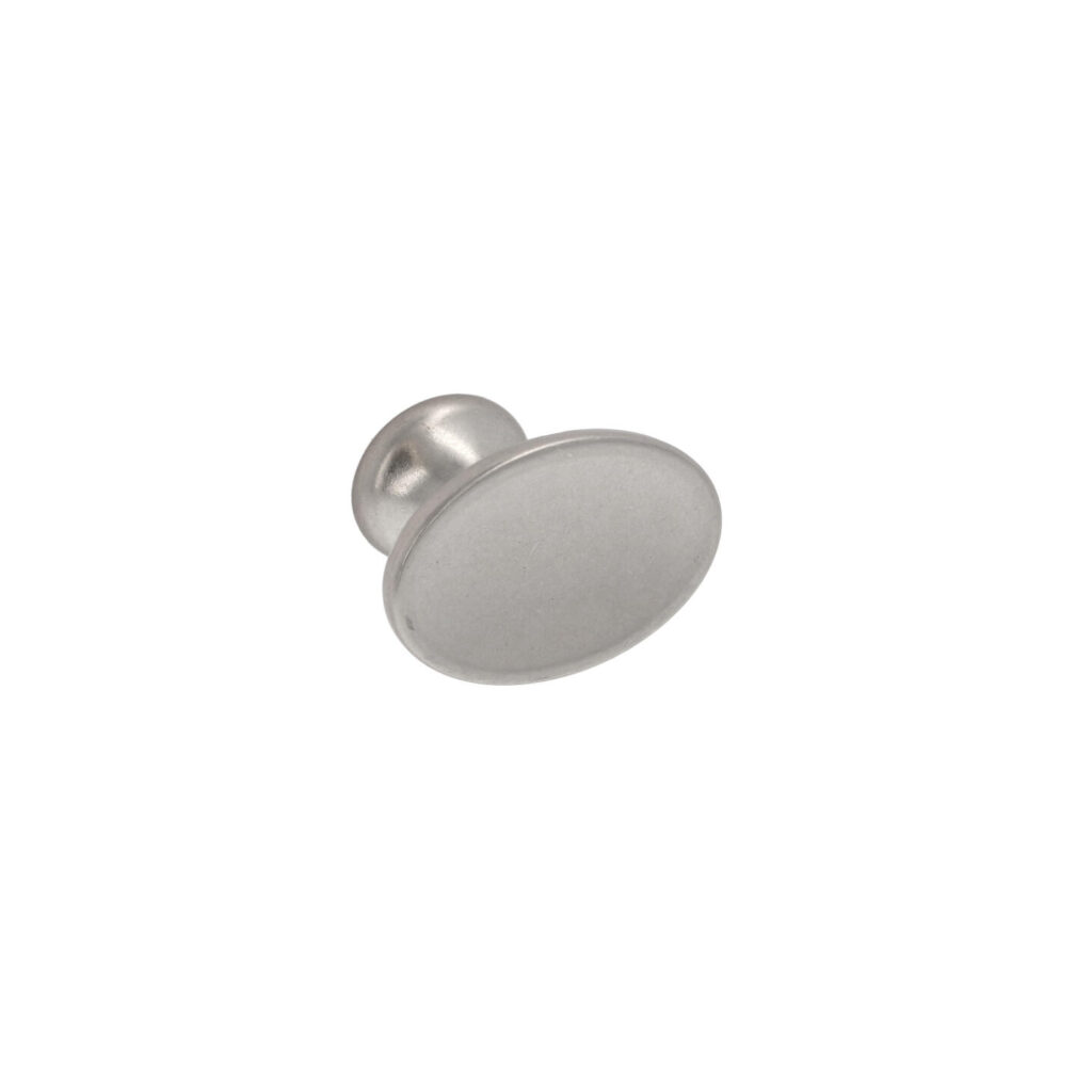 Bouton pour meubles en zamac Diamètre 42mm x 27 Nickel millésimé - Gris / argent, Zamak