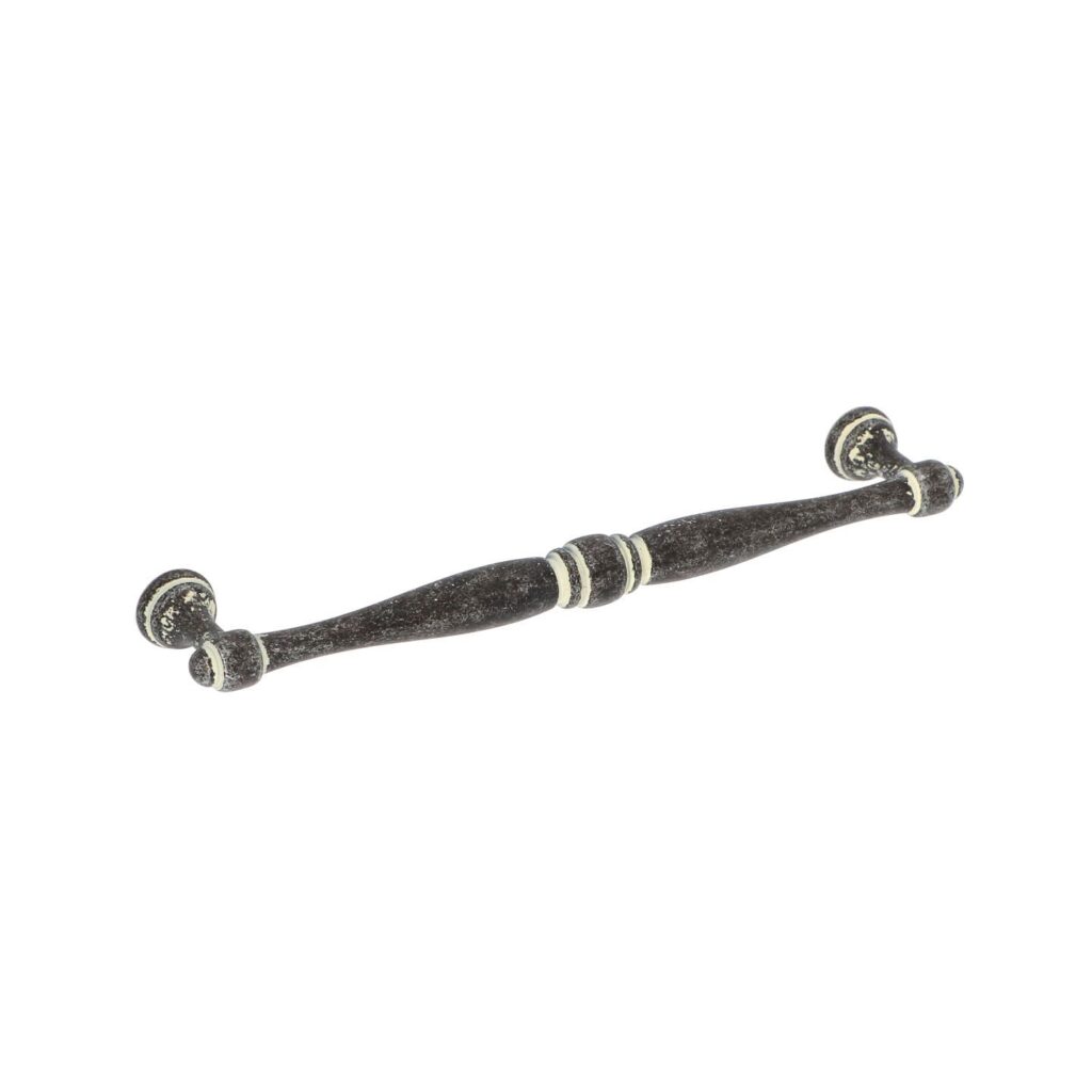 Poignée pour meubles en zamac Entraxe 160mm Ivoire rustique - Beige, Zamak