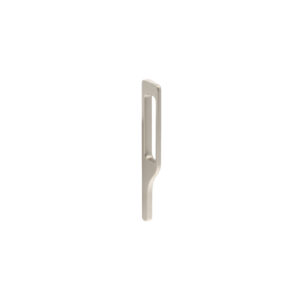 Poignée pour meubles en zamac Entraxe 128mm Alucover platine Lot de 25 – Gris / argent, Zamak