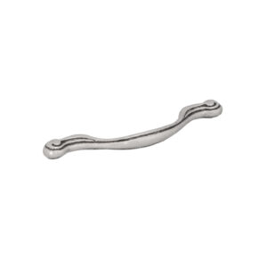 Poignée pour meubles en zamac Entraxe 96mm Vieil argent brillant Lot de 6 – Gris / argent, Zamak