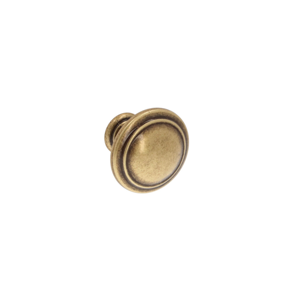 Bouton pour meubles en zamac Diamètre 35mm Florence antique - Marron, Zamak