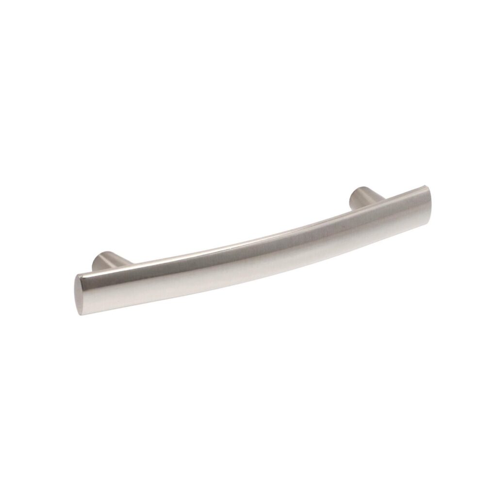Poignée pour meubles en zamac Entraxe 128mm Nichel satiné - Gris / argent, Zamak
