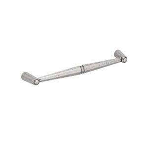 Poignée pour meubles en zamac Entraxe 160mm Vieil argent brillant Lot de 6 – Gris / argent, Zamak