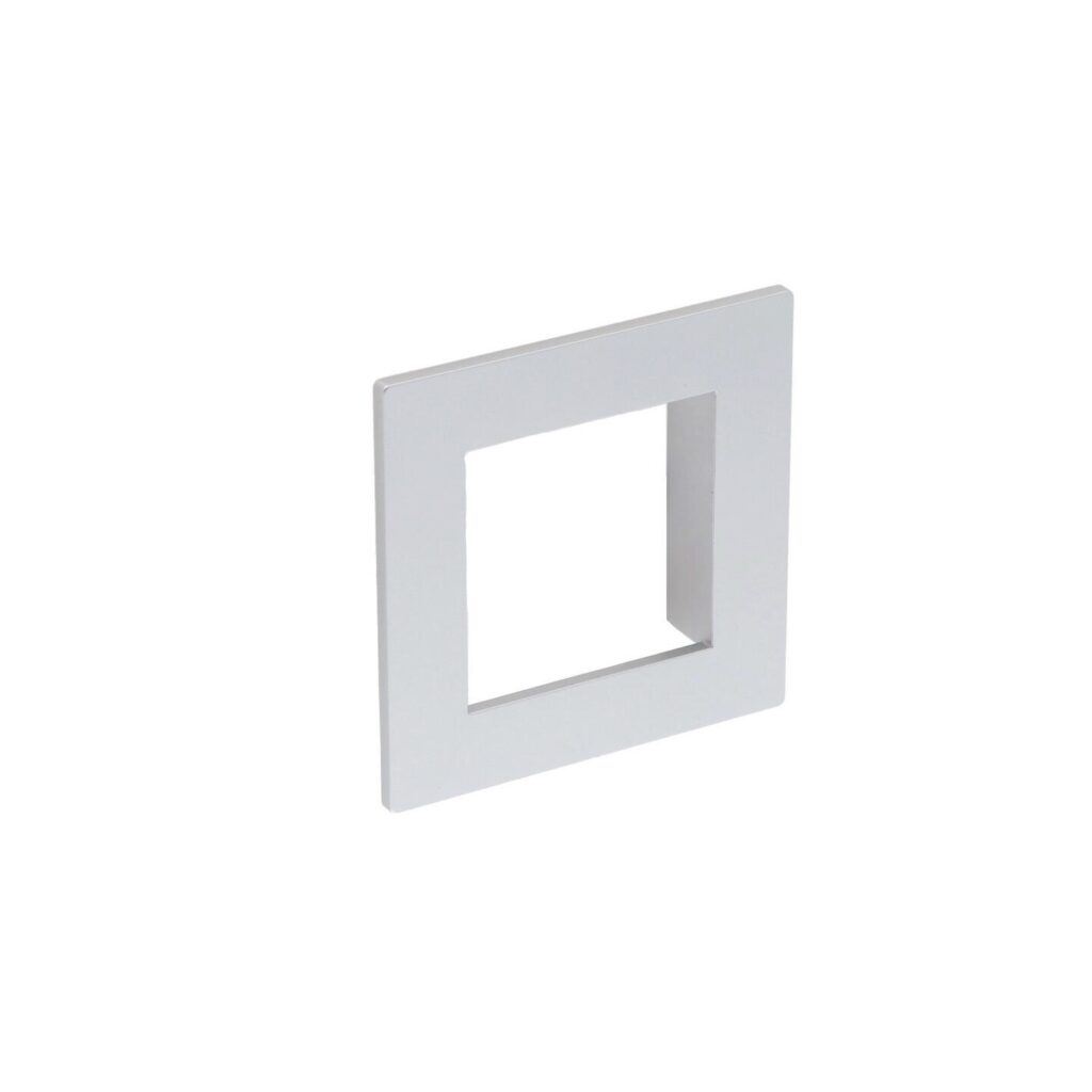 Poignée pour meubles en zamac Entraxe 64mm Aluminium mat verni Lot de 25 - Gris / argent, Zamak