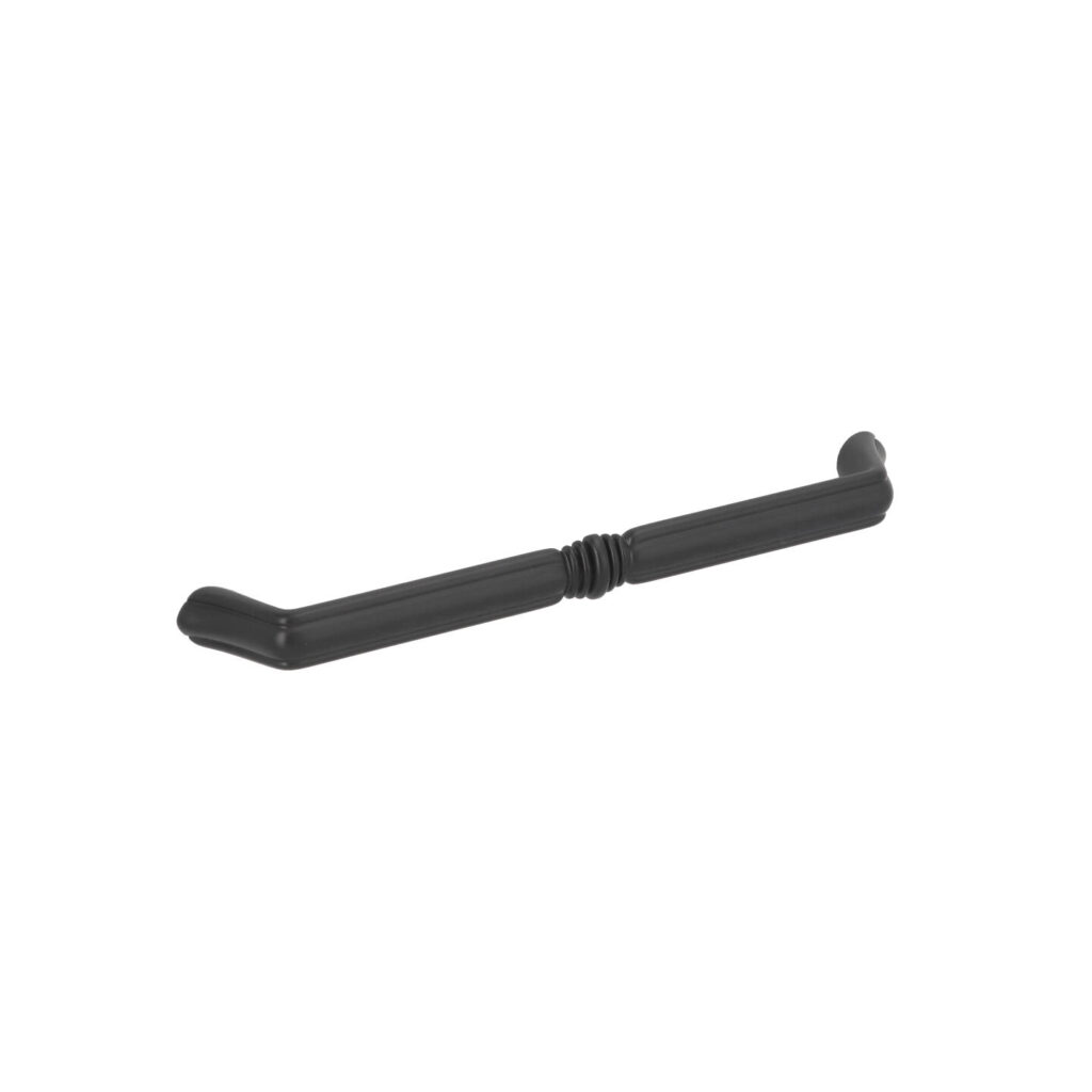 Poignée pour meubles en zamac Entraxe 160mm Vernis noir mat Lot de 6 - Zamak