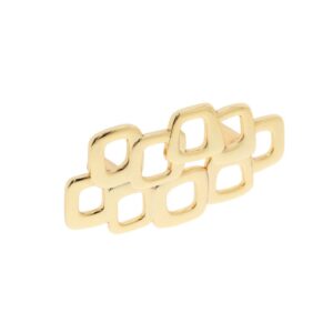 Poignée pour meubles en zamac Entraxe 64mm plaqué or – Jaune / doré, Zamak
