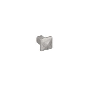 Bouton pour meubles en zamac Diamètre 18mm x 22 Vieil argent brillant – Gris / argent, Zamak