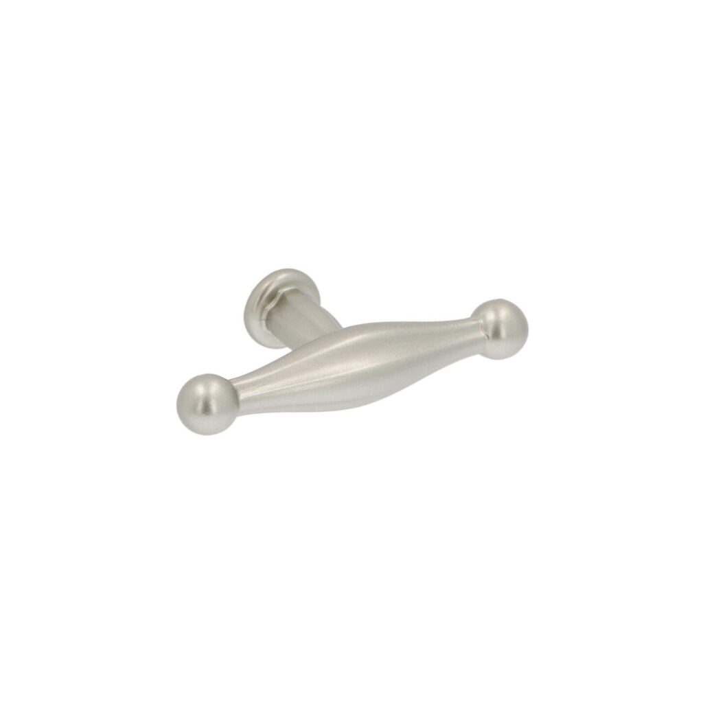 Bouton pour meubles en zamac Diamètre 67mm x 32 Argent Nottingham - Gris / argent, Zamak
