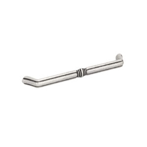 Poignée pour meubles en zamac Entraxe 160mm Vieil argent brillant Lot de 6 – Gris / argent, Zamak