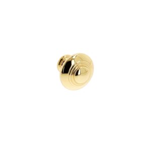 Bouton pour meubles en zamac Diamètre 30mm plaqué or – Jaune / doré, Zamak