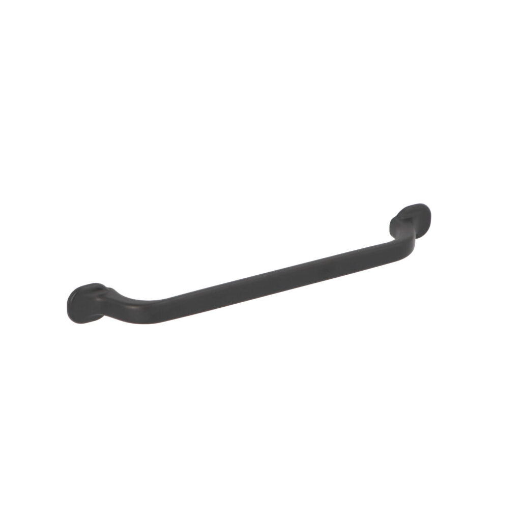 Poignée pour meubles en zamac Entraxe 160mm Vernis noir mat Lot de 25 - Zamak
