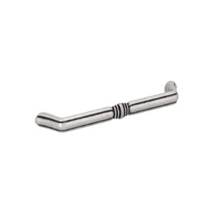 Poignée pour meubles en zamac Entraxe 128mm Vieil argent brillant Lot de 25 – Gris / argent, Zamak