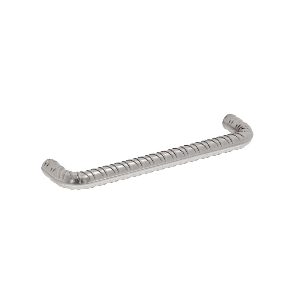 Poignée pour meubles en zamac Entraxe 128mm Nickel millésimé - Gris / argent, Zamak