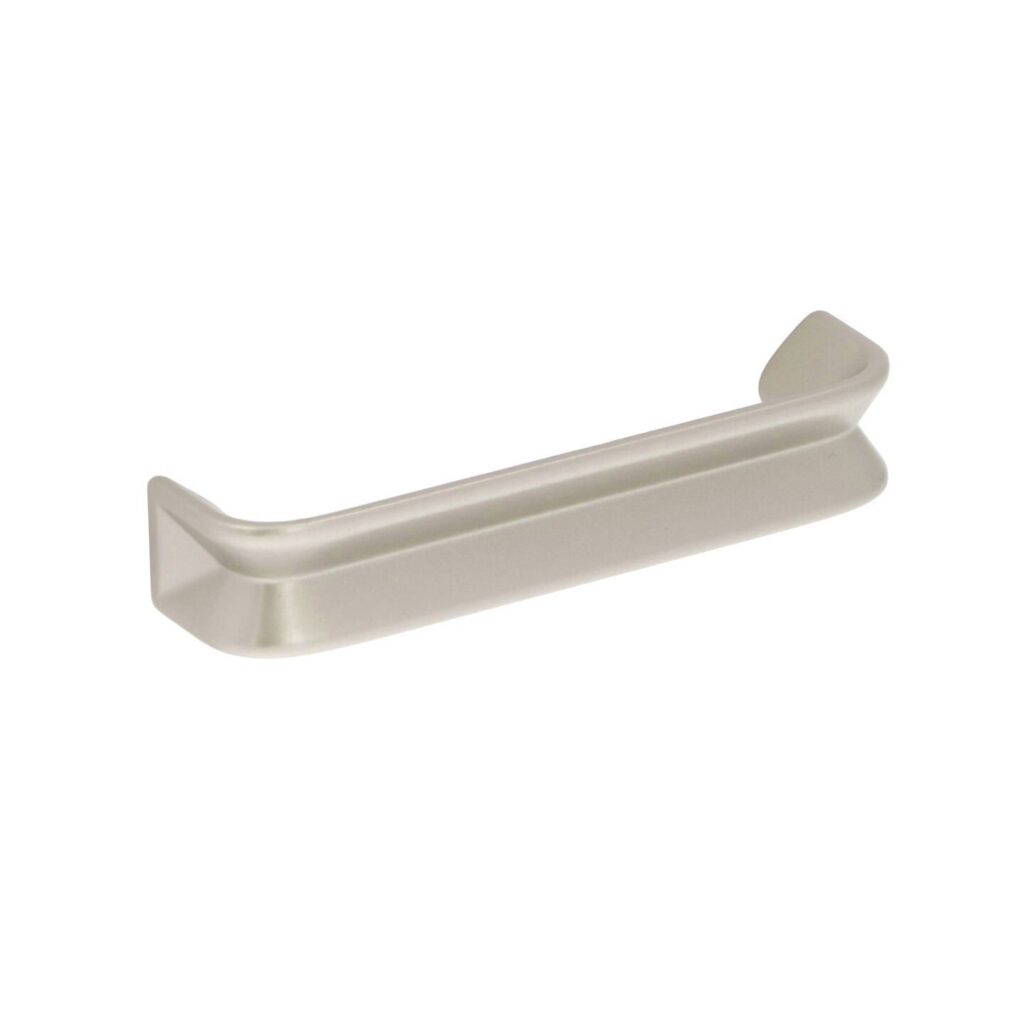 Poignée pour meubles en zamac Entraxe 96mm Alucover platine Lot de 6 - Gris / argent, Zamak