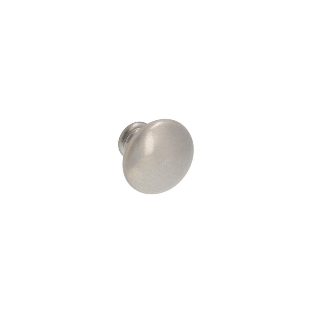 Bouton pour meubles en zamac Diamètre 30mm Vernis nickel satiné - Gris / argent, Zamak