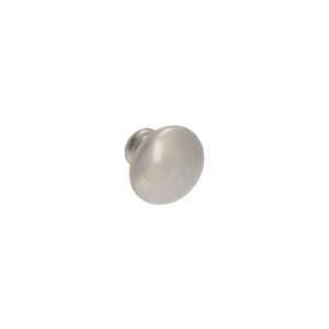 Bouton pour meubles en zamac Diamètre 30mm Vernis nickel satiné – Gris / argent, Zamak