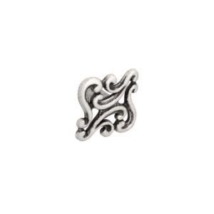 Bouton pour meubles en zamac Diamètre 38mm x 23 Vieil argent brillant – Gris / argent, Zamak