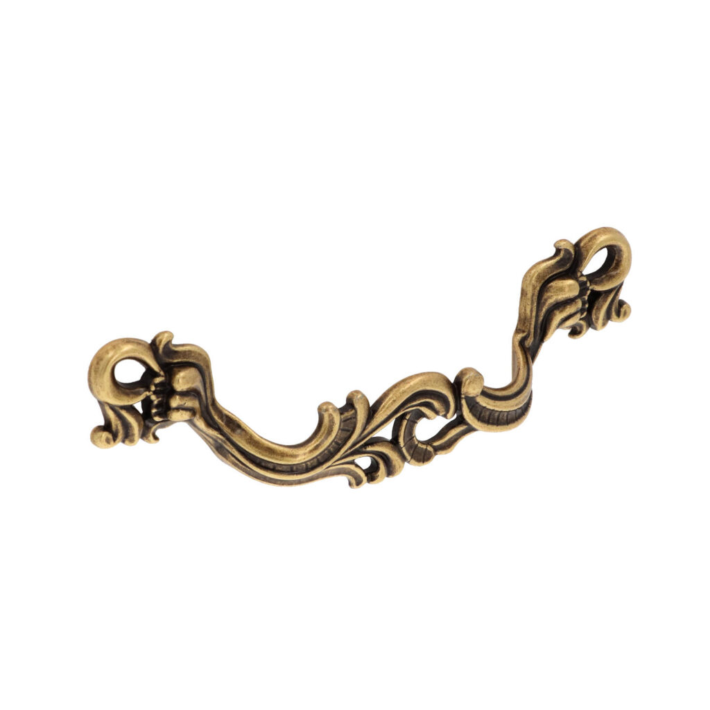 Poignée pour meubles en zamac Entraxe 128mm Florence antique Lot de 6 - Marron, Zamak