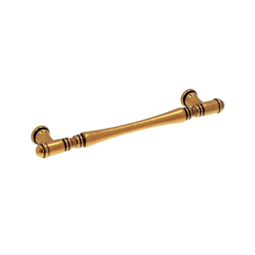 Poignée pour meubles en zamac Entraxe 128mm orvale - Orange / cuivré, Zamak