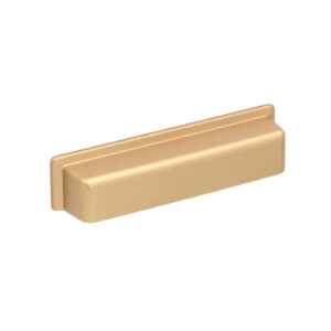 Poignée pour meubles en zamac Entraxe 96mm Alucover laiton Lot de 6 – Jaune / doré, Zamak