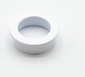 Poignée cuvette ronde de meuble en zamac  D 40 mm BLANC  Lot de 25 – Zamak
