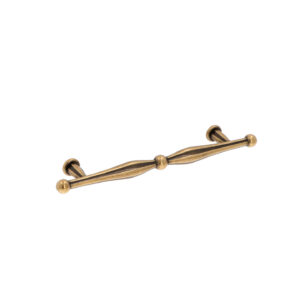 Poignée pour meubles en zamac Entraxe 128mm Florence antique Lot de 6 – Marron, Zamak