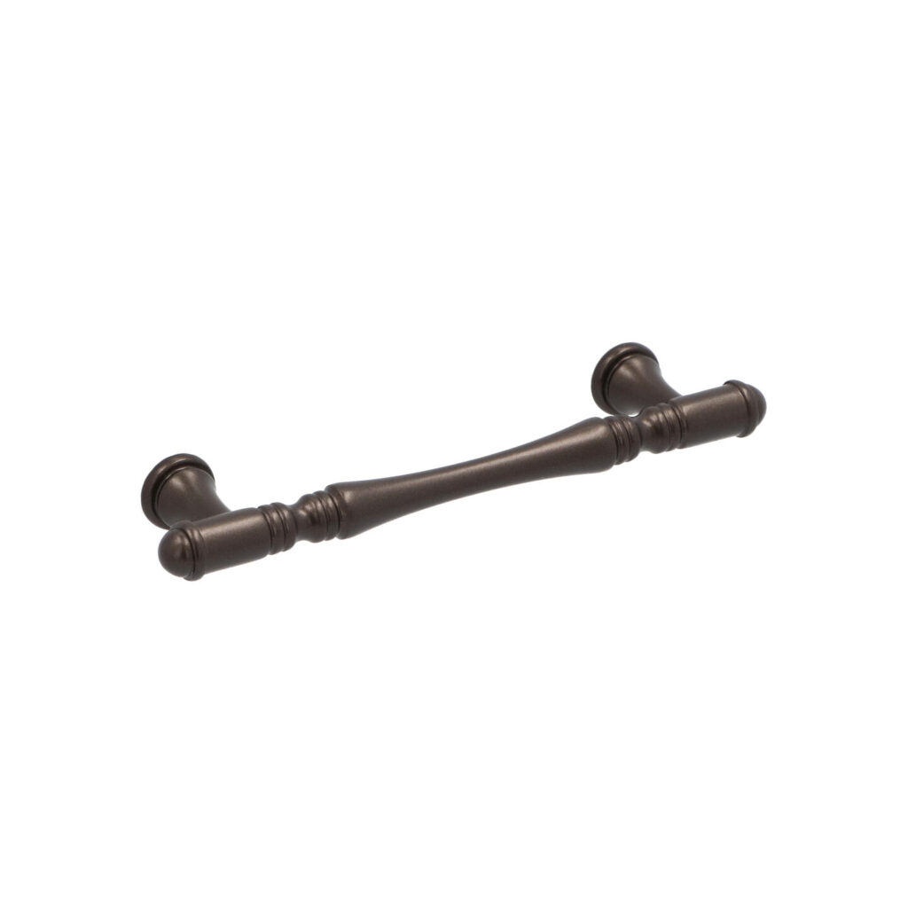 Poignée pour meubles en zamac Entraxe 96mm Brun alu - Marron, Zamak