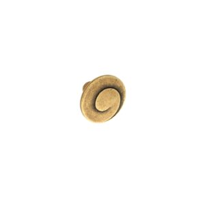 Bouton pour meubles en zamac Diamètre 30mm Florence antique - Marron, Zamak