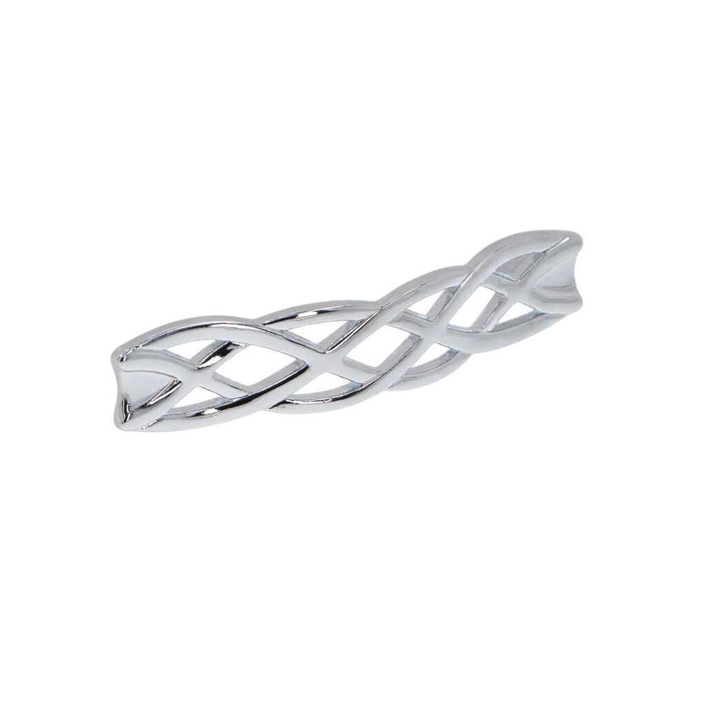 Poignée pour meubles en zamac Entraxe 96mm chrome poli - Gris / argent, Zamak