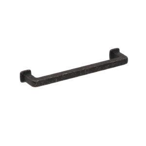 Poignée pour meubles en zamac Entraxe 128mm Fer noir vintage Lot de 25 – Zamak