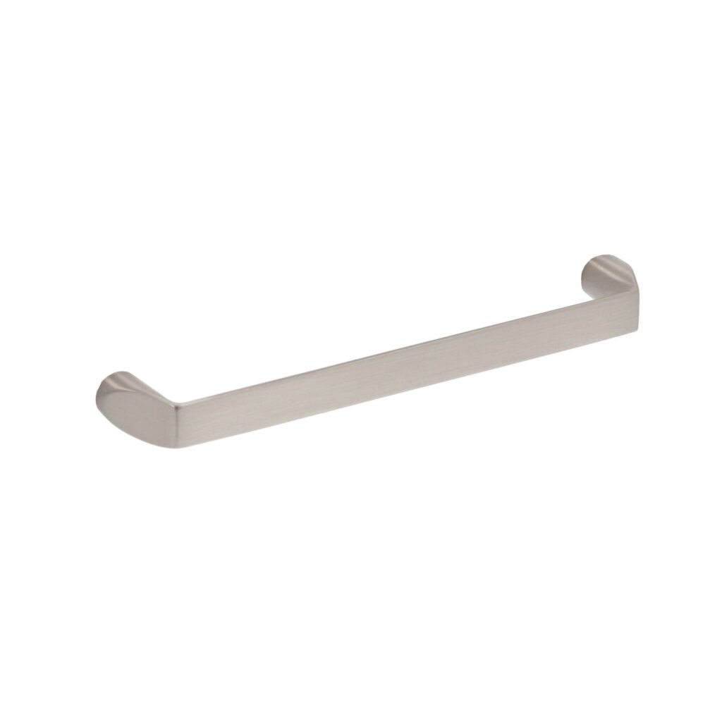 Poignée pour meubles en zamac Entraxe 128mm Nichel satiné Lot de 25 - Gris / argent, Zamak