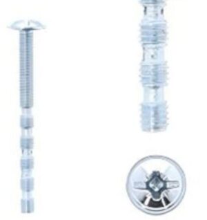 1 kit composés de 25 vis M4X45 mm zinguée Lot de 25 - Gris / argent, Zinc
