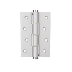 Charnière simple action à ressort, 120X40 mm, en aluminium anodisée argent, pour porte de 40 mm - Gris / argent