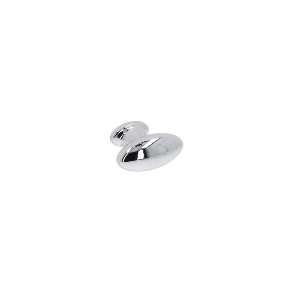 Bouton pour meubles en zamac Diamètre 37mm chrome poli - Gris / argent, Zamak