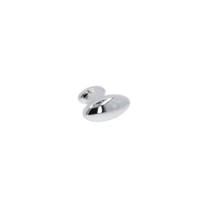 Bouton pour meubles en zamac Diamètre 37mm chrome poli – Gris / argent, Zamak