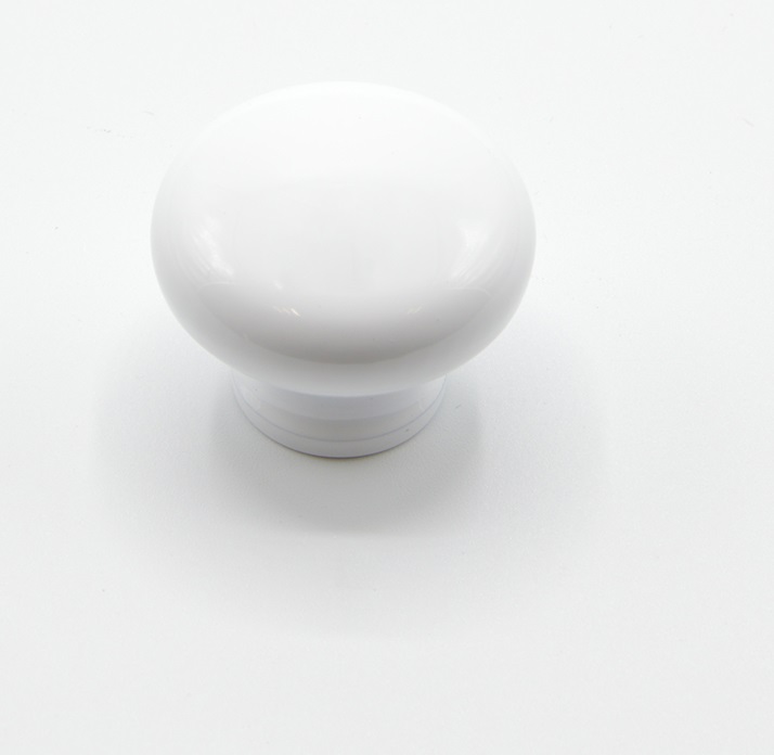 Bouton de meuble en résine polidur Haute resistance D 32 mm Blanc - Résine thermoplastique