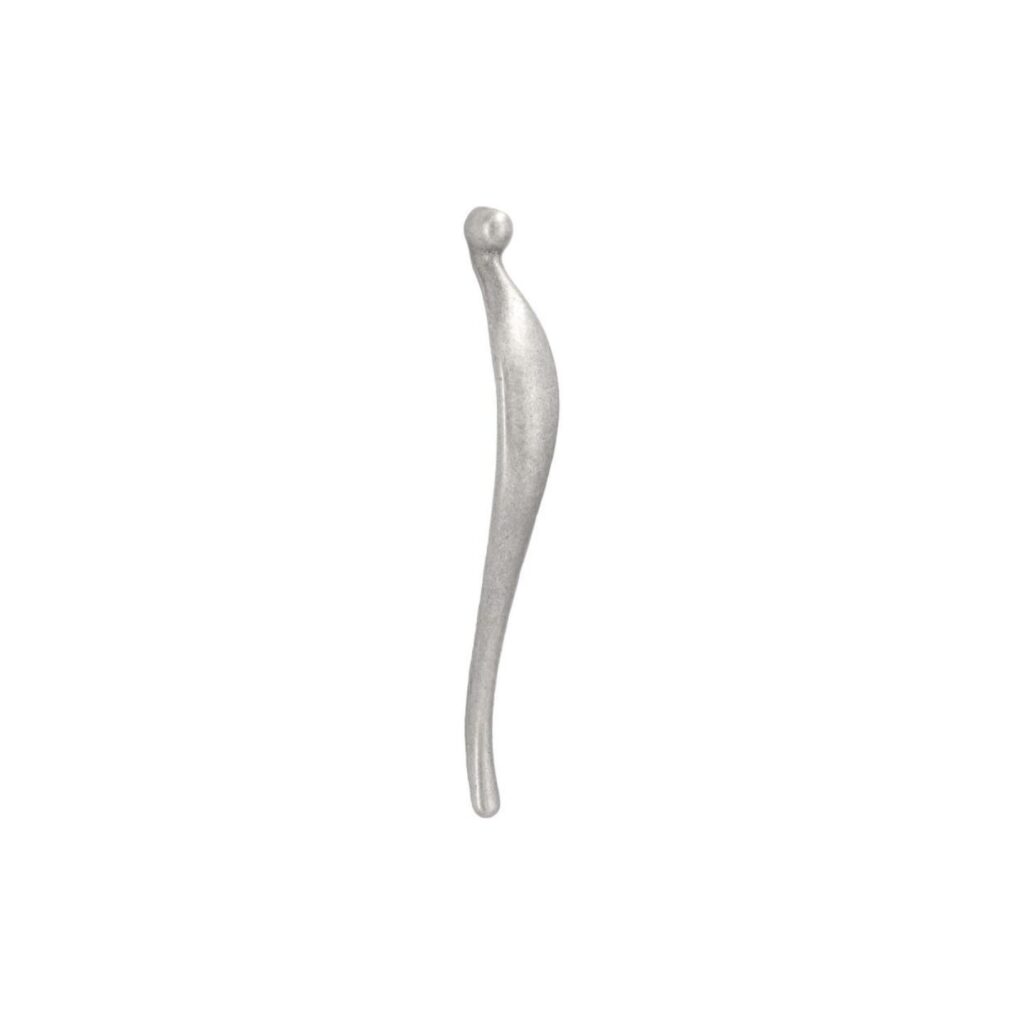 Poignée pour meubles en zamac Entraxe 224mm Vieil argent rayé - Gris / argent, Zamak