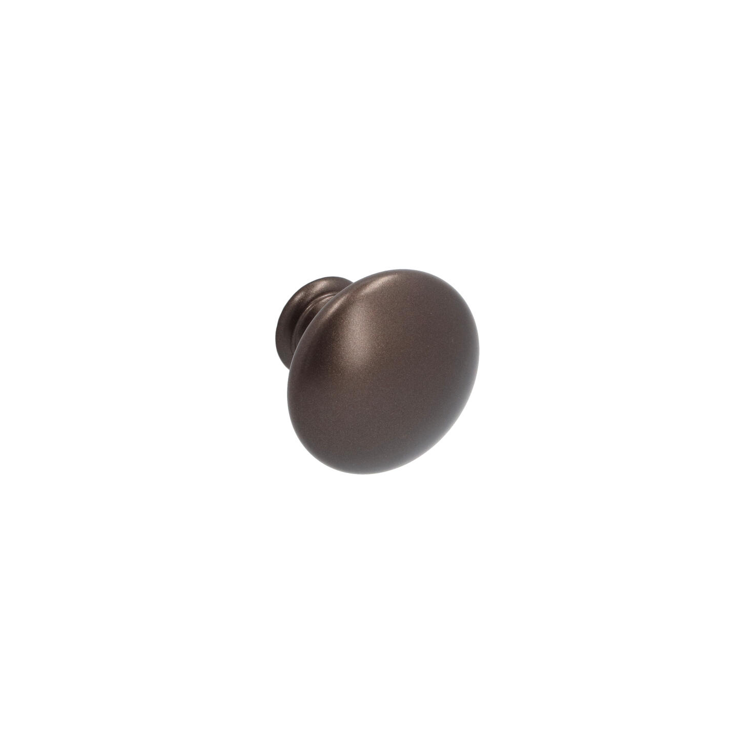 Bouton pour meubles en zamac Diamètre 35mm Brun alu - Marron, Zamak