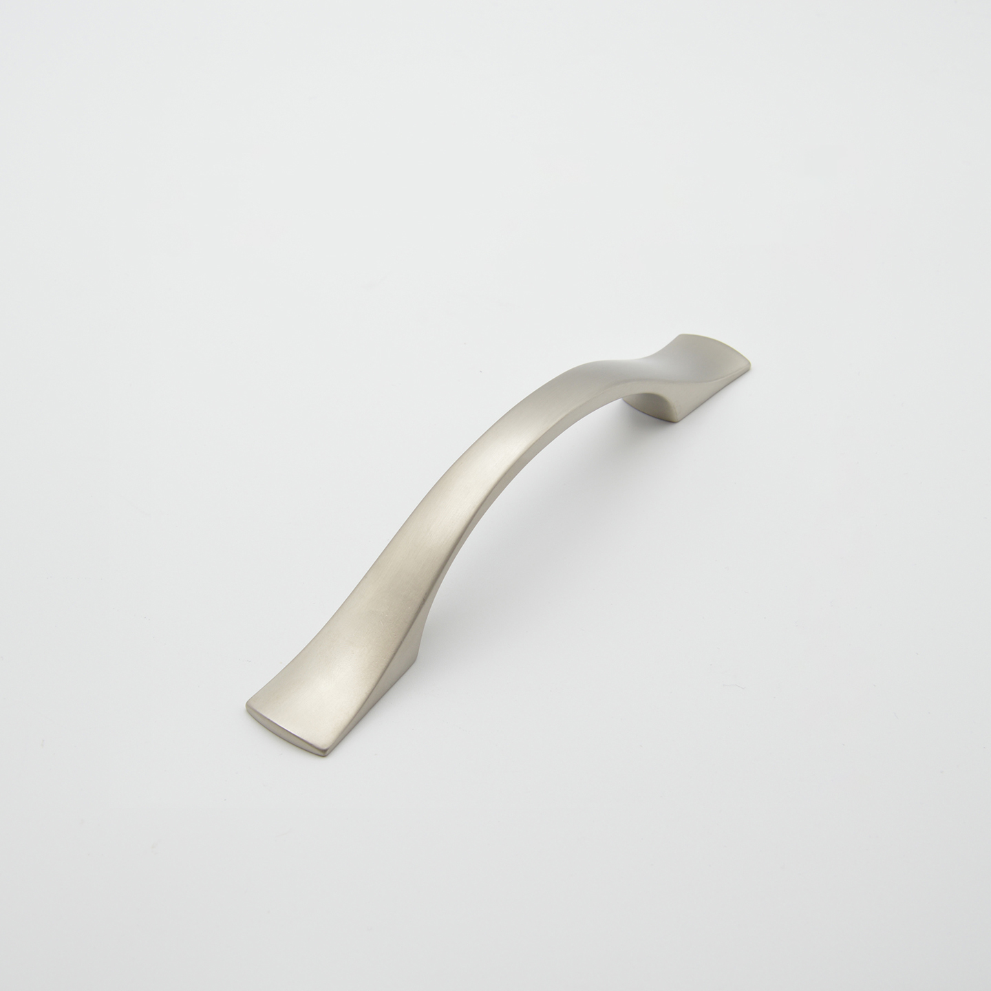 Poignée de meuble en zamac E 96 mm NICKELE BROSSE - Gris / argent, Zamak - Afbeelding 4