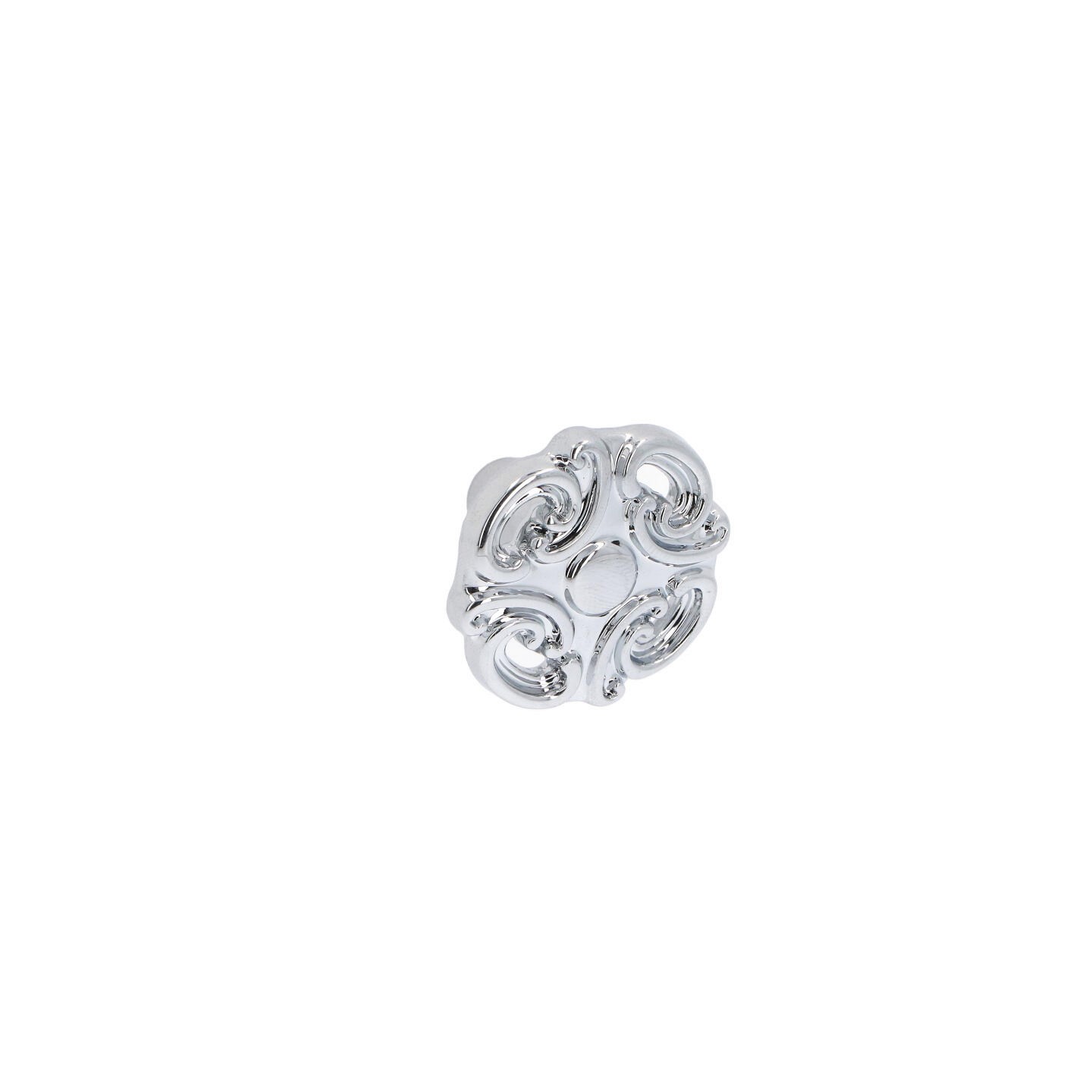 Bouton pour meubles en zamac Diamètre 34mm chrome poli - Gris / argent, Zamak